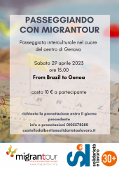 From brazil to genoa, passeggiata interculturale nella citta' vecchia con migrantour genov